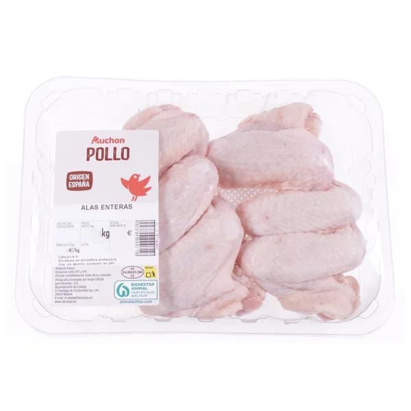 AUCHAN Alas de pollo 6-7 uds. Producto Alcampo - 1 ud - Imagen del producto en Findit