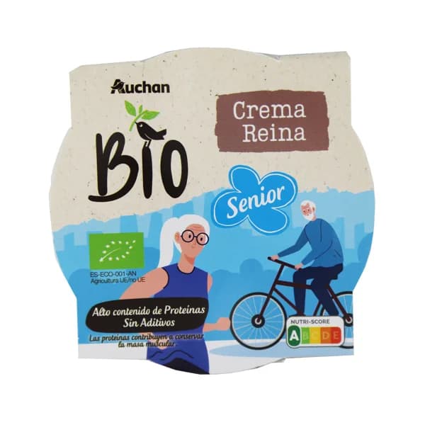 ALCAMPO ECOLÓGICO Crema reina gama Senior 220 g. - 0.22 kg - Imagen del producto en Findit