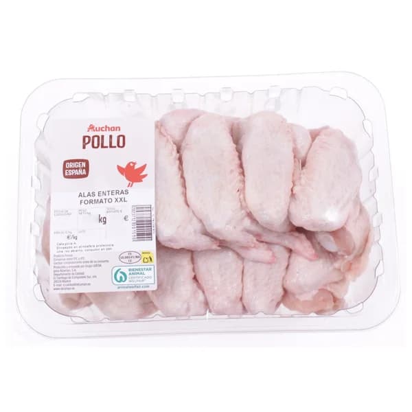 AUCHAN Alas de pollo 14-18 uds XXL. Producto Alcampo - 1 ud - Imagen del producto en Findit