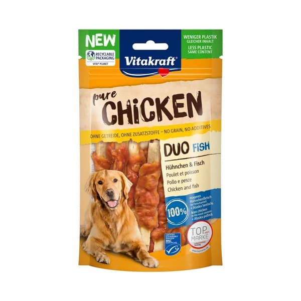 VITAKRAFT Snacks naturales para perro Duo de pescado y pollo VITAKRAFT 80 gr. - 0.08 kg - Imagen del producto en Findit