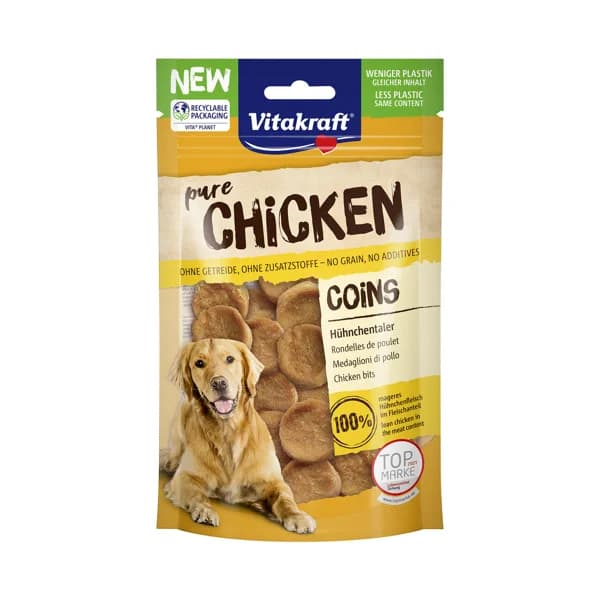 VITAKRAFT Snacks naturales para perros monedas de pollo VITAKRAFT 80 gr. - 0.08 kg - Imagen del producto en Findit