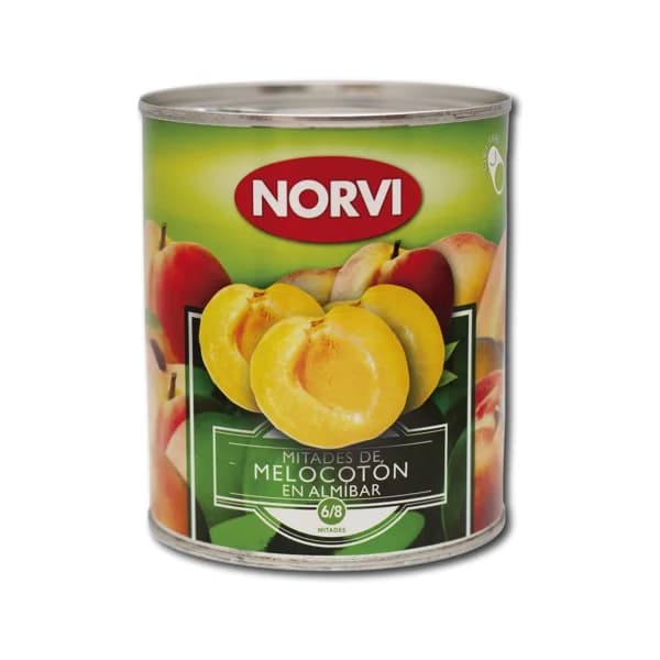 NORVI Mitades de melocotón en almíbar NORVI 425 g. - 0.48 kg - Imagen del producto en Findit