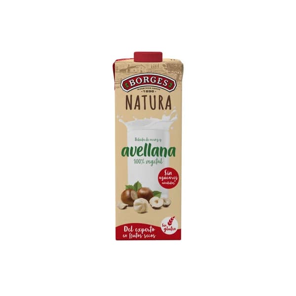 BORGES Bebida natural 100% vegetal de arroz y avellanas  NATURA1 l. - 1 l - Imagen del producto en Findit