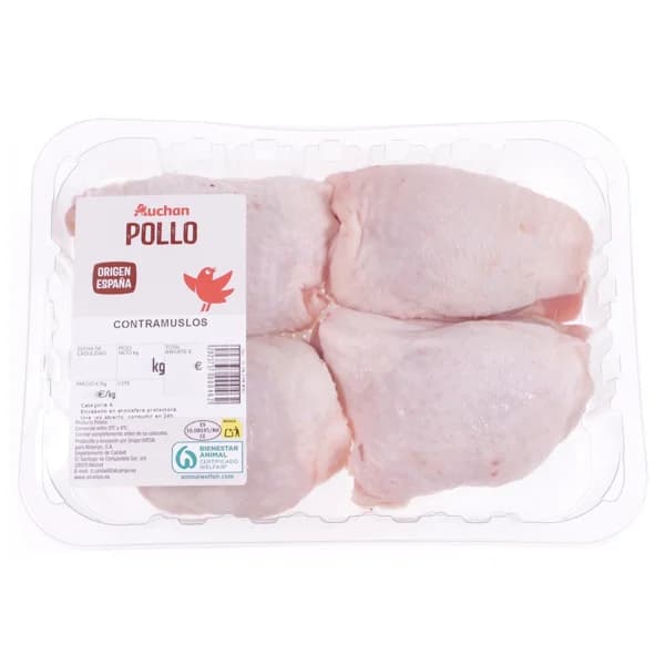 AUCHAN Contramuslos de pollo 4 uds. Producto Alcampo - 1 ud - Imagen del producto en Findit