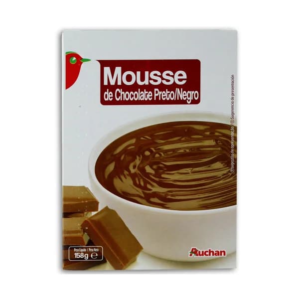 Mousse de chocolate negro PRODUCTO ALCAMPO 158 gr, - 0.16 kg - Imagen del producto en Findit