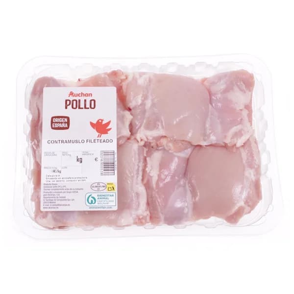 AUCHAN Contramuslos de pollo fileteado. Producto Alcampo - 1 ud - Imagen del producto en Findit