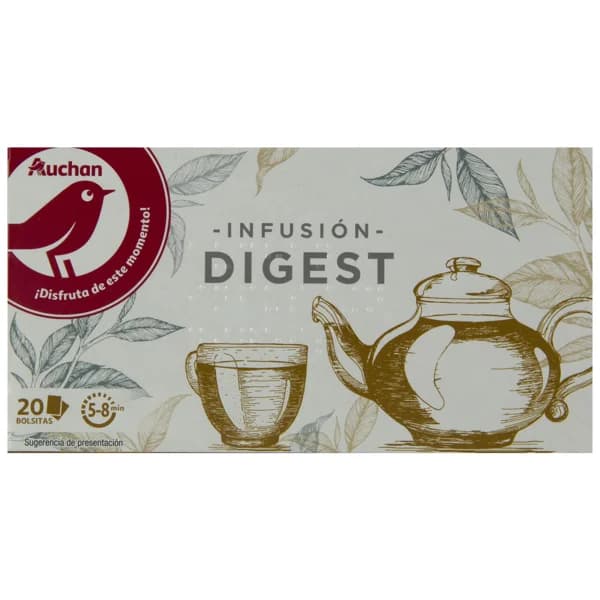 PRODUCTO ALCAMPO Infusión de manzanilla, menta y anís verde 20 uds. 30 g. - 1 ud - Imagen del producto en Findit
