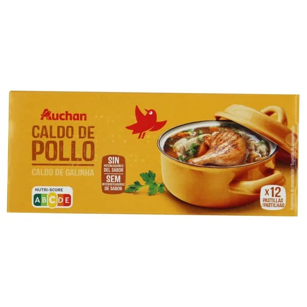 PRODUCTO ALCAMPO Caldo de pollo pastillas de 12 uds. 120 g. - 0.12 kg - Imagen del producto en Findit