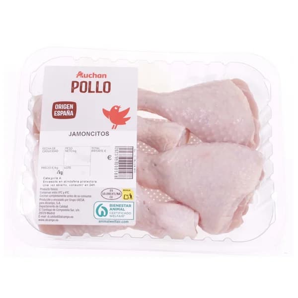 AUCHAN Jamoncitos de pollo 4 uds. Producto Alcampo - 1 ud - Imagen del producto en Findit