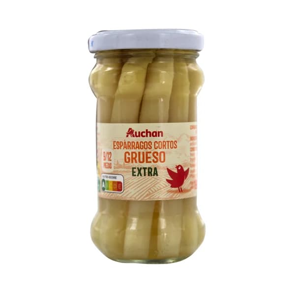PRODUCTO ALCAMPO Espárragos cortos gruesos extra, 9/12 piezas 110 g. - 0.11 kg - Imagen del producto en Findit