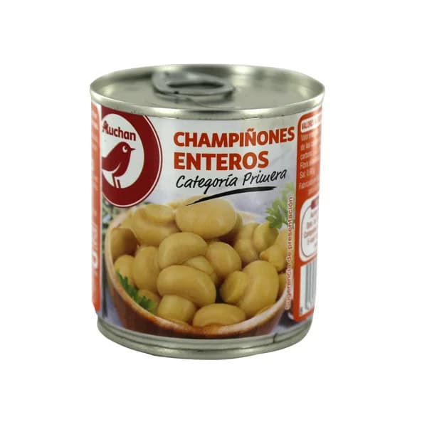 PRODUCTO ALCAMPO Champiñones enteros lata de 105 g. - 0.11 kg - Imagen del producto en Findit
