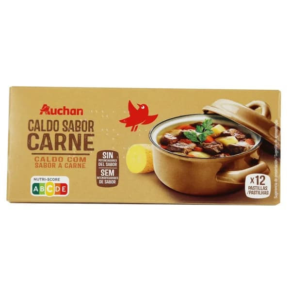 PRODUCTO ALCAMPO Caldo de carne 12 uds. 120 g. - 0.12 kg - Imagen del producto en Findit