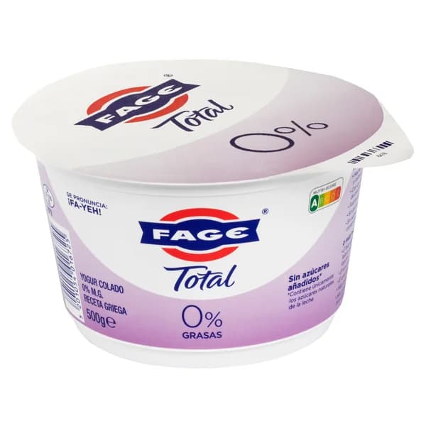 FAGE Yogur natural receta griega 0% materia grasa Total 500 g. - 0.5 kg - Imagen del producto en Findit