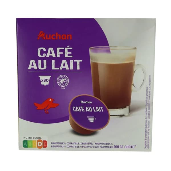PRODUCTO ALCAMPO Café en cápsulas con leche 30 uds. - 0.3 kg - Imagen del producto en Findit