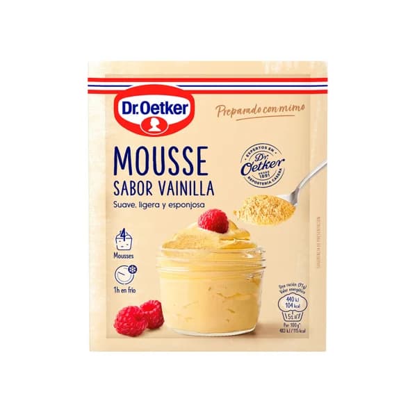 DR. OETKER Preparado en polvo para mousse sabor a vainilla DR. OETKER caja 65 g. - 0.07 kg - Imagen del producto en Findit