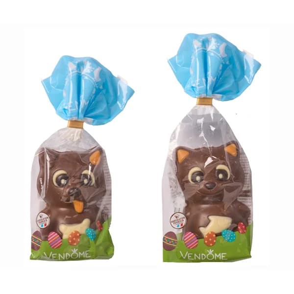 VENDOME Figuritas de chocolate con leche con forma de perro y gato 100 g. - 0.1 kg - Imagen del producto en Findit