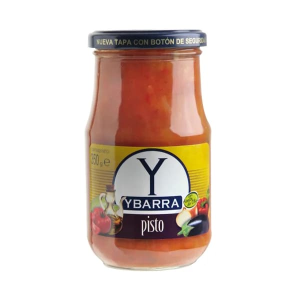 YBARRA Pisto con aceite de oliva, sin conservantes ni colorantes frasco 350 gr. - 0.35 kg - Imagen del producto en Findit