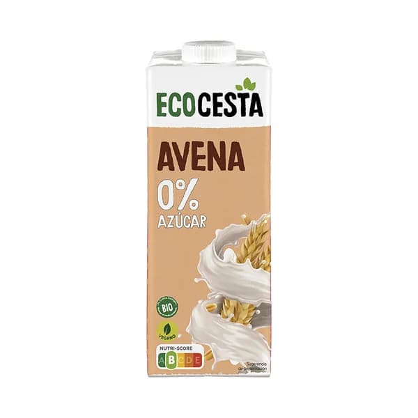 ECOCESTA Bebida de avena ecológica, sin azúcar y aptas para veganos 1 l. - 1 l - Imagen del producto en Findit