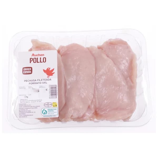 AUCHAN Pechuga fileteada XXL. Producto Alcampo - 1 ud - Imagen del producto en Findit