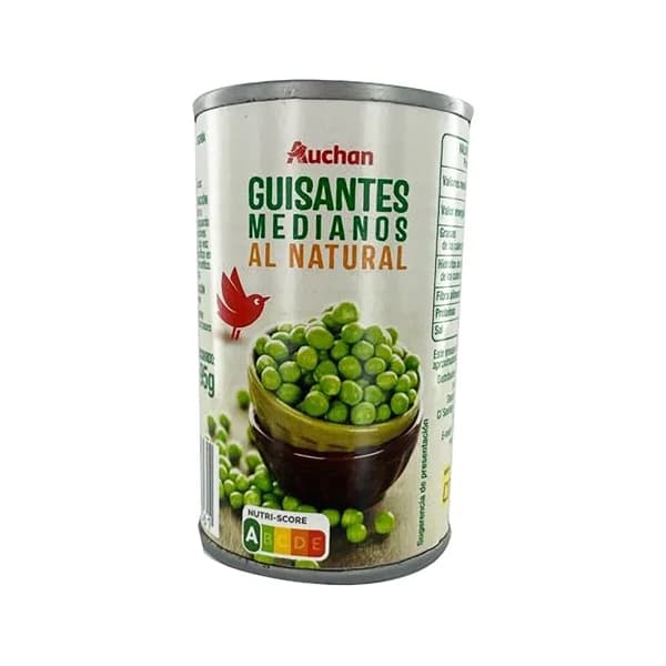 PRODUCTO ALCAMPO Guisantes medianos al natural 95 g. - 0.1 kg - Imagen del producto en Findit
