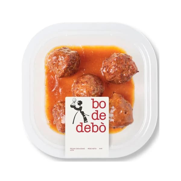 BO DE DEBÓ Albóndigas mixtas (cerdo-vacuno) con salsa jardinera 300 g. - 0.28 kg - Imagen del producto en Findit