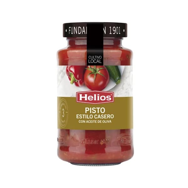 HELIOS Pisto estilo casero con aceite de oliva frasco 570 g. - 0.57 kg - Imagen del producto en Findit