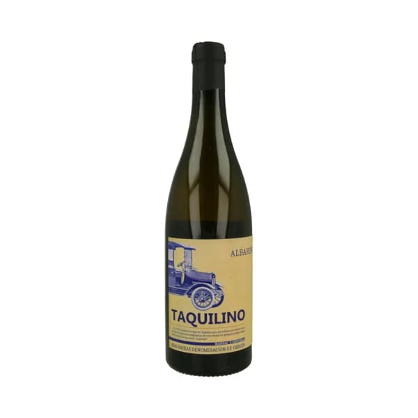 TAQUILINO  Vino blanco albariño con D.O. Rías Baixas TAQUILINO botella de 75 cl. - 1 ud - Imagen del producto en Findit