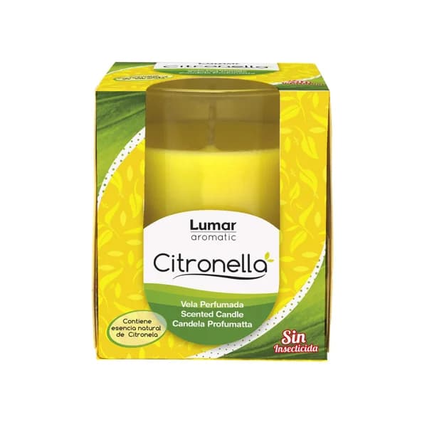 LUMAR Vela vaso perfumada LUMAR CITRONELA 125 g. - 1 ud - Imagen del producto en Findit