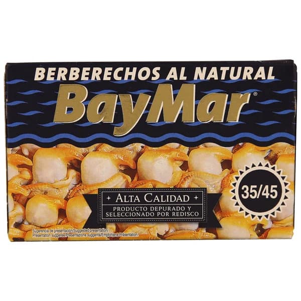 BAYMAR Berberechos al natural 35-45 pzs. 65 g. - 0.06 kg - Imagen del producto en Findit