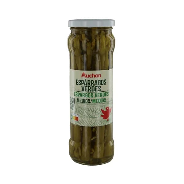 PRODUCTO ALCAMPO Espárragos verdes 13/20 piezas frasco de 185 g. - 0.19 kg - Imagen del producto en Findit