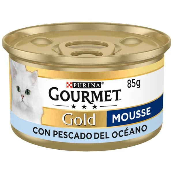 PURINA GOURMET Comida para gatos a base de mousse de pescado blanco GOURMET tarrina 85 g. - 0.09 kg - Imagen del producto en Findit