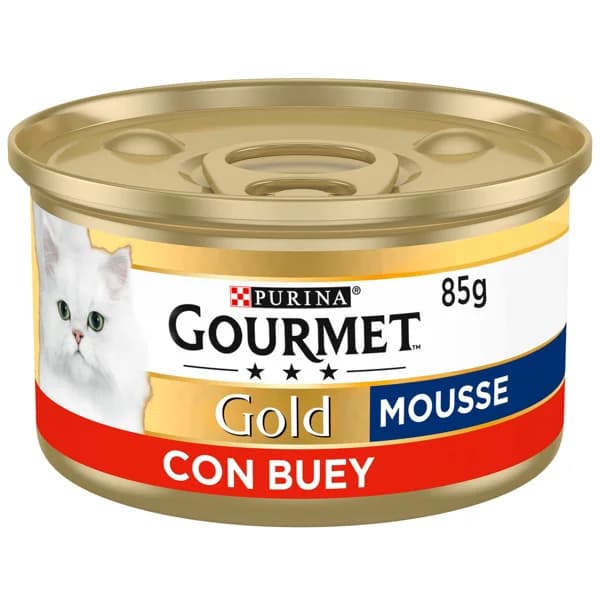 PURINA GOURMET Comida para gatos húmeda, Mousse de Buey GOURMET tarrina 85 g. - 0.09 kg - Imagen del producto en Findit
