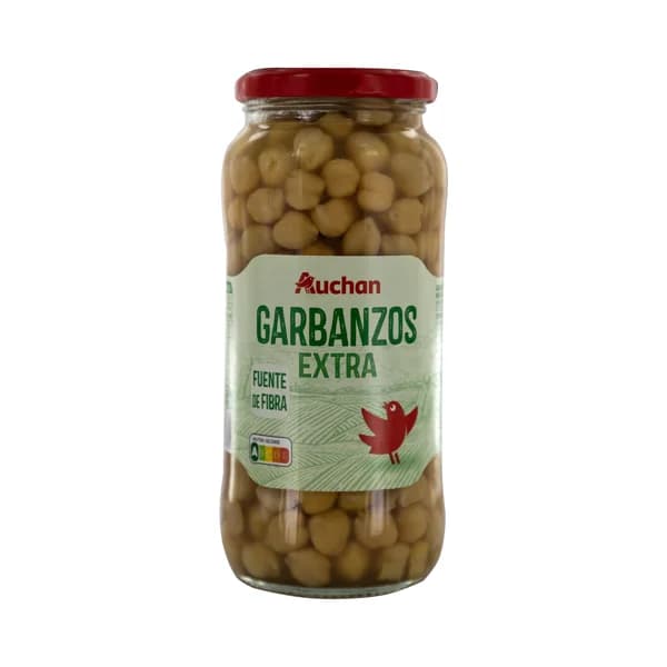 PRODUCTO ALCAMPO Garbanzos extra, cocidos bote 400 g. - 0.4 kg - Imagen del producto en Findit