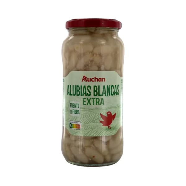PRODUCTO ALCAMPO Alubias blancas (judias) extra, cocidas bote 400 g. - 0.4 kg - Imagen del producto en Findit