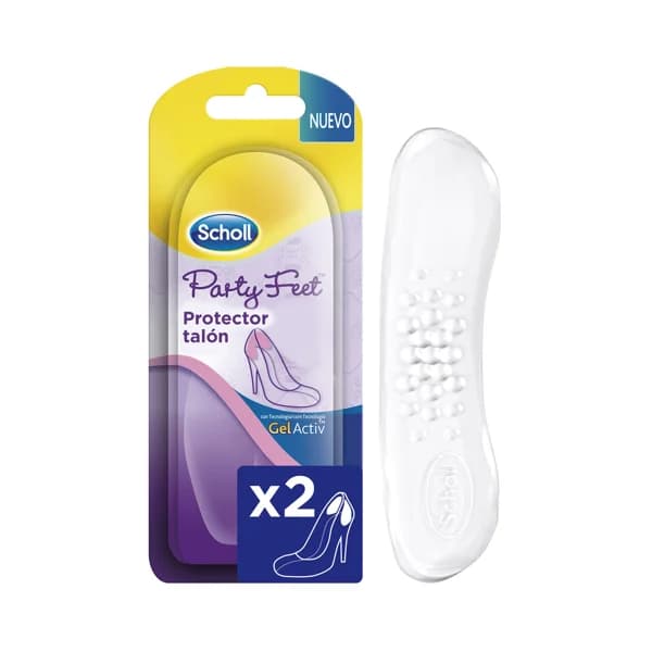 SCHOLL Protector transparente del talón con tecnologia Gel Activ SCHOLL Party feet 2 uds - 1 ud - Imagen del producto en Findit