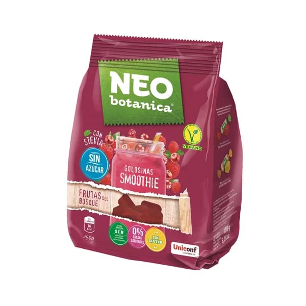 NEO BOTANICA Golosinas con stevia, con sabor a frutos del bosque 150 g - 0.15 kg - Imagen del producto en Findit