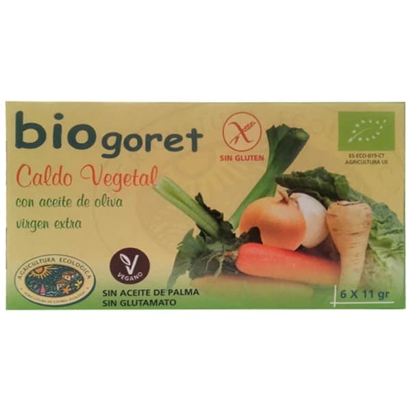 BIOGORET Caldo de Verduras ecológico BIOGORET 6 uds x 66 g. - 0.07 kg - Imagen del producto en Findit