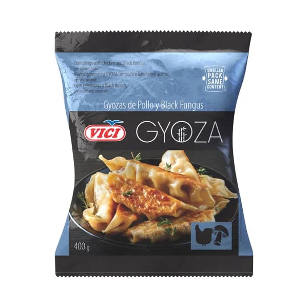 VICI Gyozas precocinadas y congeladas rellenas de pollo y black fungus 400 g. - 0.4 kg - Imagen del producto en Findit