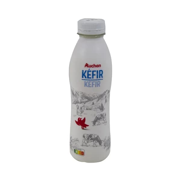 AUCHAN Kefir líquido natural 486 ml. Producto Alcampo - 0.49 l - Imagen del producto en Findit