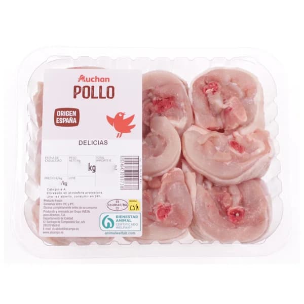 AUCHAN Delicias de pollo. Producto Alcampo - 1 ud - Imagen del producto en Findit