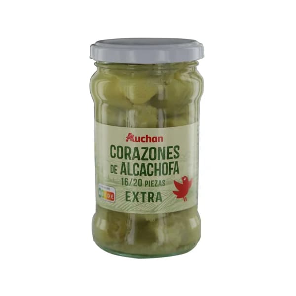 PRODUCTO ALCAMPO Corazones de alcachofa extra, 16/20 piezas 165 g. - 0.17 kg - Imagen del producto en Findit