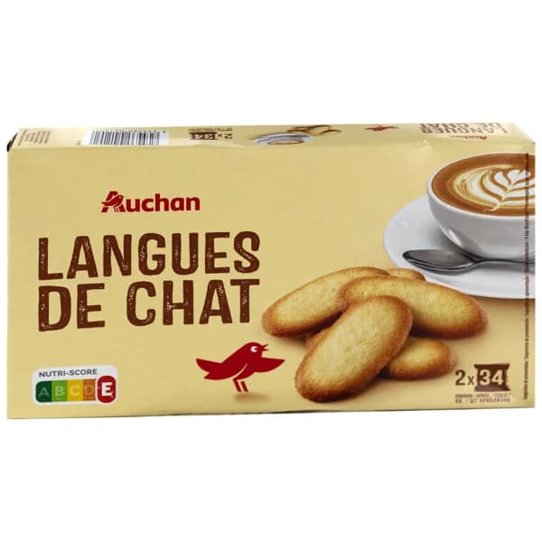 PRODUCTO ALCAMPO Galletas lengua de gato 2 x 34 uds. - 0.2 kg - Imagen del producto en Findit