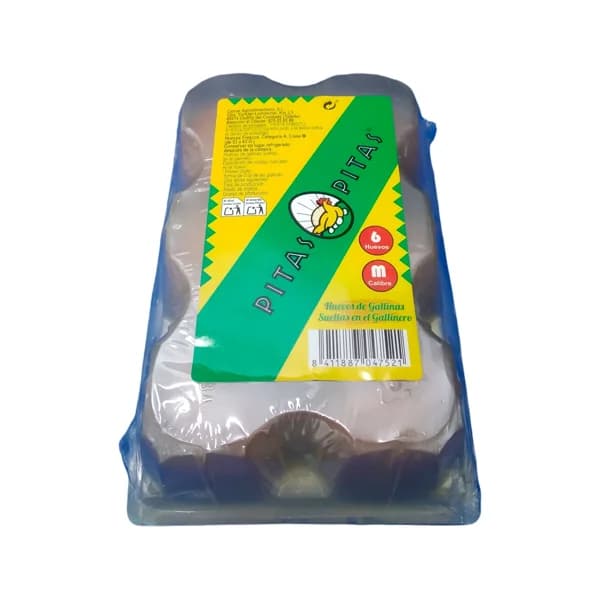 PITAS Huevos de gallinas sueltas en el gallinero, clase M y 6 uds. - 1 ud - Imagen del producto en Findit