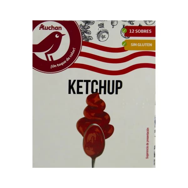 PRODUCTO ALCAMPO Ketchup en monodosis pack 12 uds x 12 g. - 0.14 kg - Imagen del producto en Findit