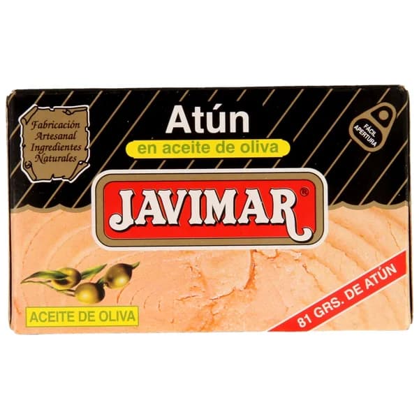 JAVIMAR Atún en aceite de oliva lata de 81 g. - 0.08 kg - Imagen del producto en Findit
