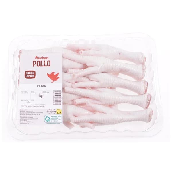 AUCHAN Patas de pollo bandeja Producto Alcampo - 1 ud - Imagen del producto en Findit