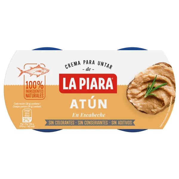 LA PIARA Paté de atún en escabeche LA PIARA Sólo Natural 2 ud 75 g. - 0.15 kg - Imagen del producto en Findit
