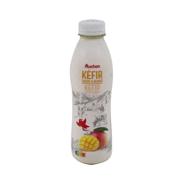 AUCHAN Kefir líquido sabor mango Botella de 486ml. Producto Alcampo - 0.49 l - Imagen del producto en Findit