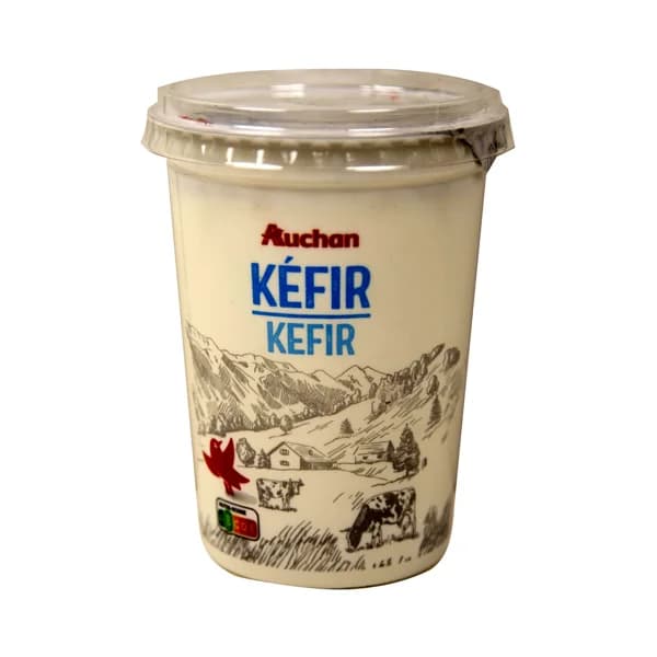 AUCHAN Leche fermentada de vaca con fermentos del kéfir 500 g. Producto Alcampo - 0.5 kg - Imagen del producto en Findit