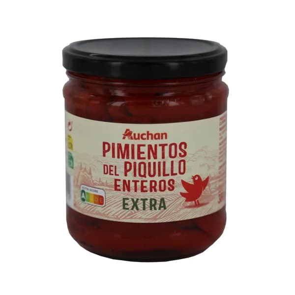 PRODUCTO ALCAMPO Pimientos del Piquillo enteros extra frasco de 350 g. - 0.35 kg - Imagen del producto en Findit